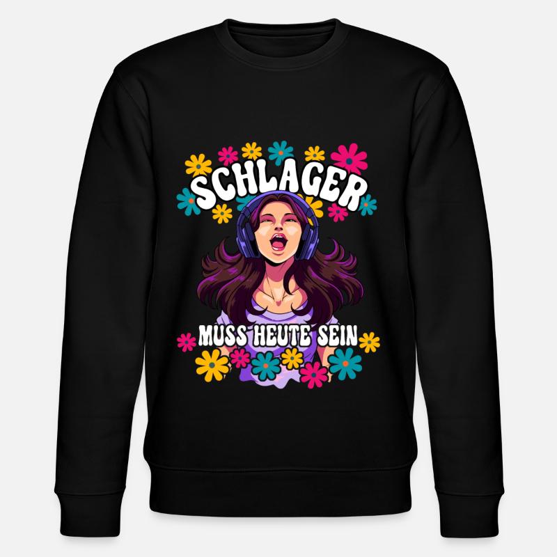 Schlager - Stanley/Stella Unisex Bio-Sweatshirt CHANGER  - Schwarz