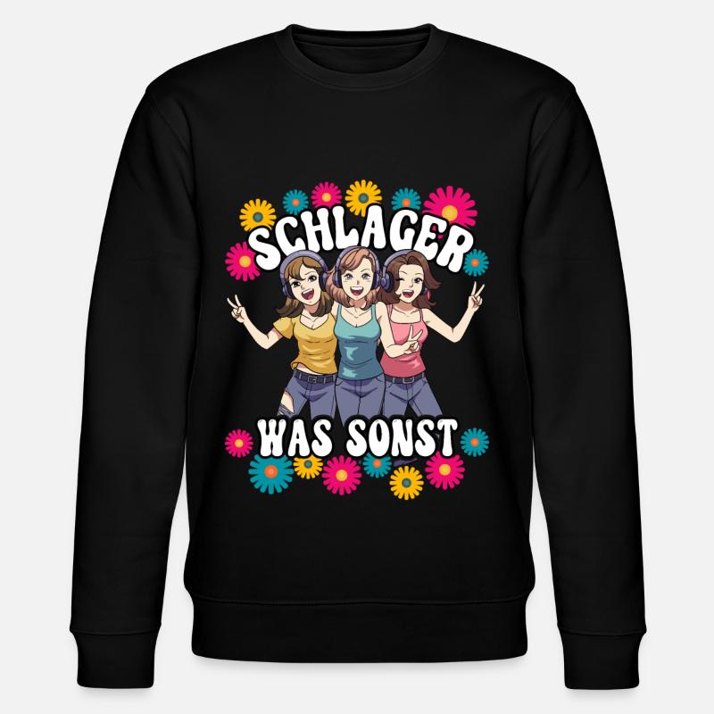 Schlager - Stanley/Stella Unisex Bio-Sweatshirt CHANGER  - Schwarz