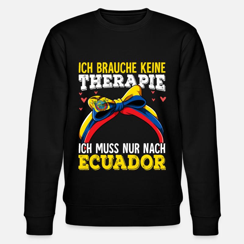 Ecuador - Stanley/Stella Unisex Bio-Sweatshirt CHANGER  - Schwarz