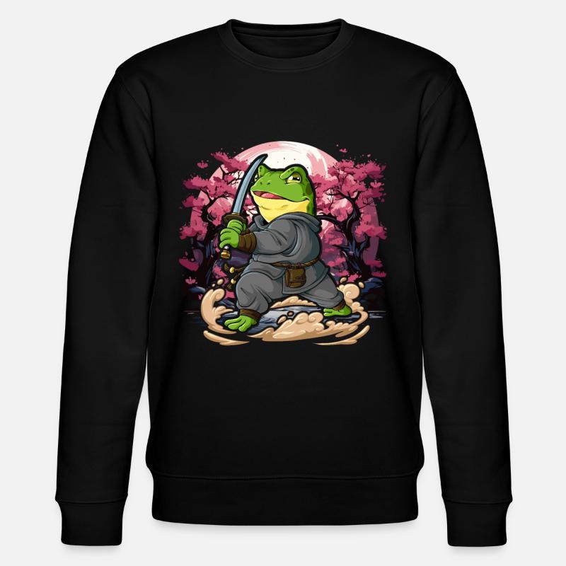 Grenouille samouraï - Sweat bio CHANGER Stanley/Stella Unisexe - noir
