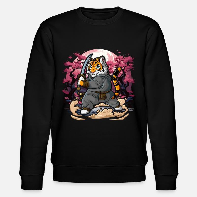 Tigre samouraï - Sweat bio CHANGER Stanley/Stella Unisexe - noir