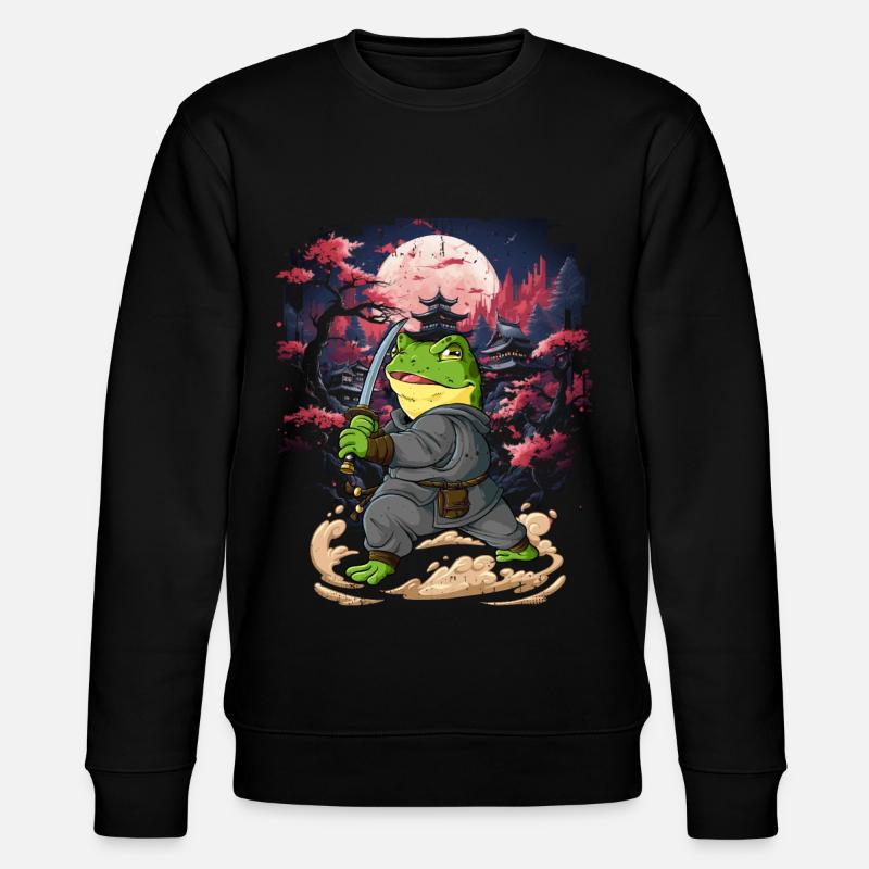 Samurai Frosch - Stanley/Stella Unisex Bio-Sweatshirt CHANGER - Schwarz