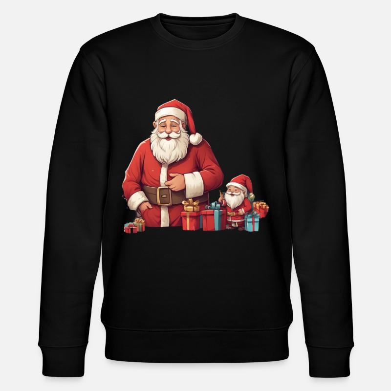 Weihnachten - Stanley/Stella Unisex Bio-Sweatshirt CHANGER  - Schwarz