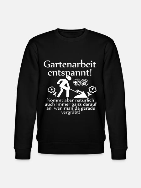 Gartenarbeit entspannt ... - Stanley/Stella Unisex Bio-Sweatshirt CHANGER  - Schwarz