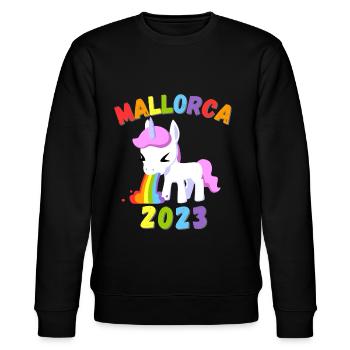 Malle 2023 - Stanley/Stella Unisex Bio-Sweatshirt CHANGER  - Schwarz - Vorne - Nik (191cm) & Marisol (170cm)