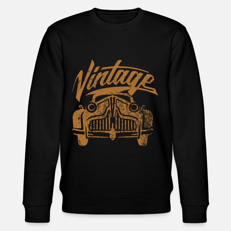 Car engine gift idea - Stanley/Stella CHANGER Unisex Organic Sweatshirt - black