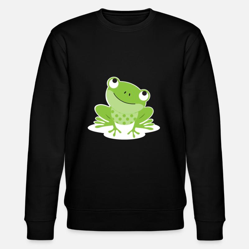 Frosch - Stanley/Stella Unisex Bio-Sweatshirt CHANGER  - Schwarz