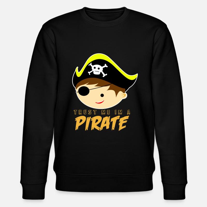 Pirat - Stanley/Stella Unisex Bio-Sweatshirt CHANGER  - Schwarz