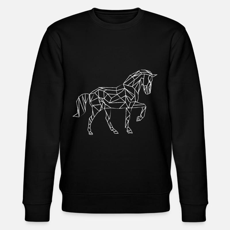 Pferd - Stanley/Stella Unisex Bio-Sweatshirt CHANGER - Schwarz