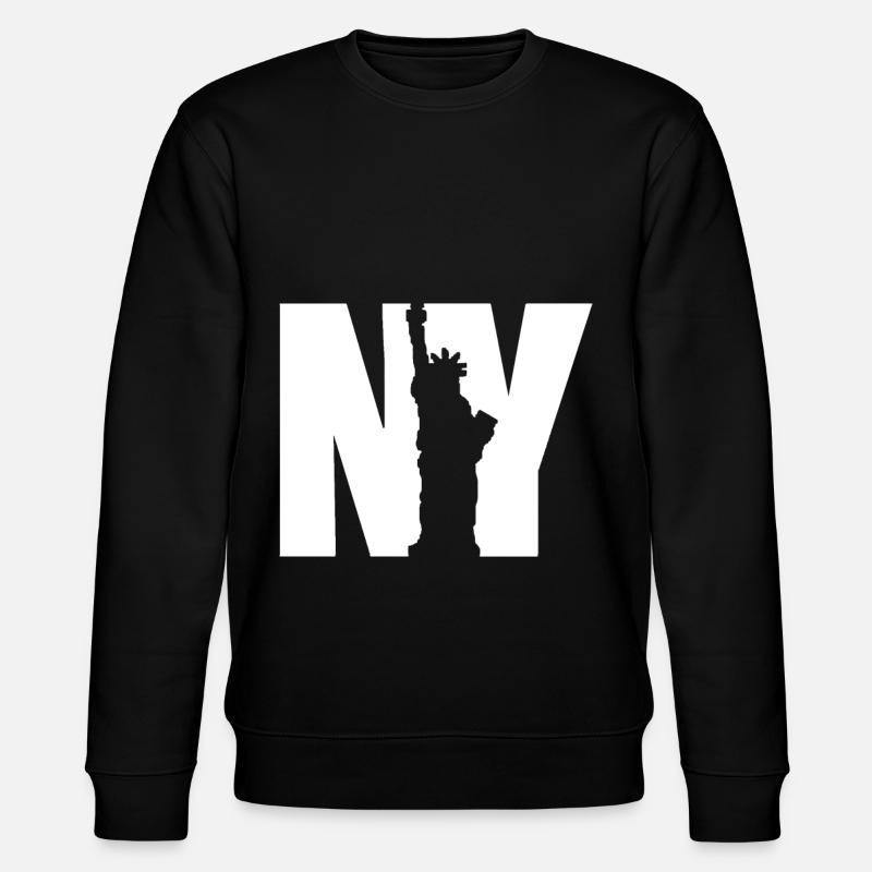 NY Statue helles Design - Stanley/Stella Unisex Bio-Sweatshirt CHANGER  - Schwarz