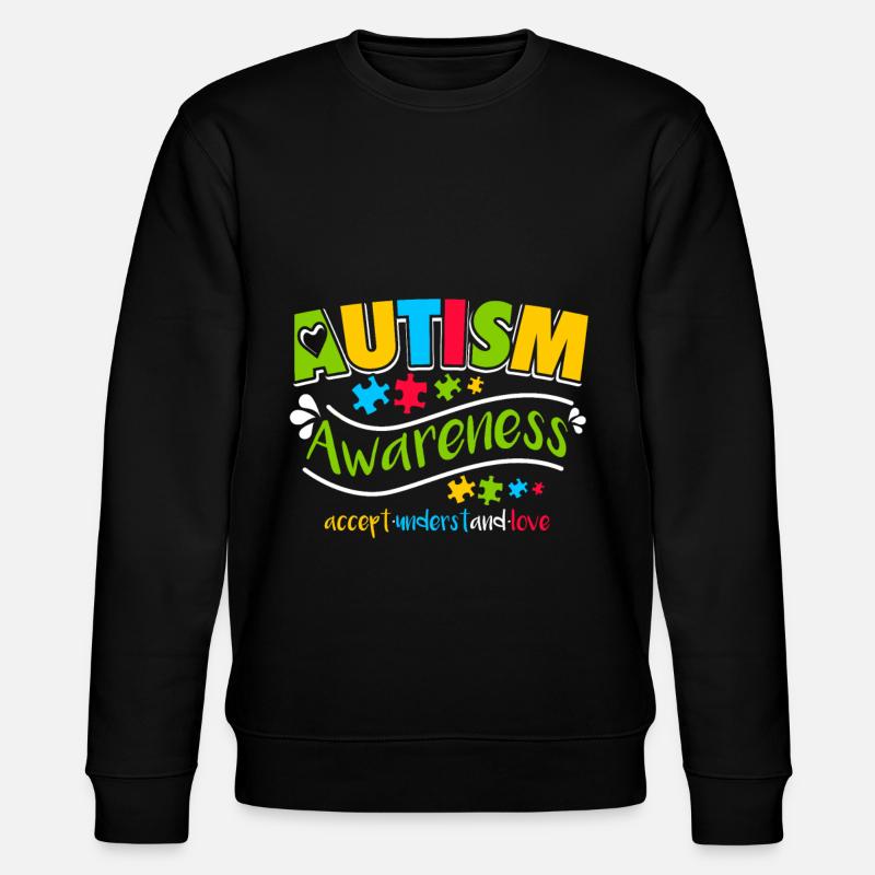 Autismus - Stanley/Stella Unisex Bio-Sweatshirt CHANGER  - Schwarz