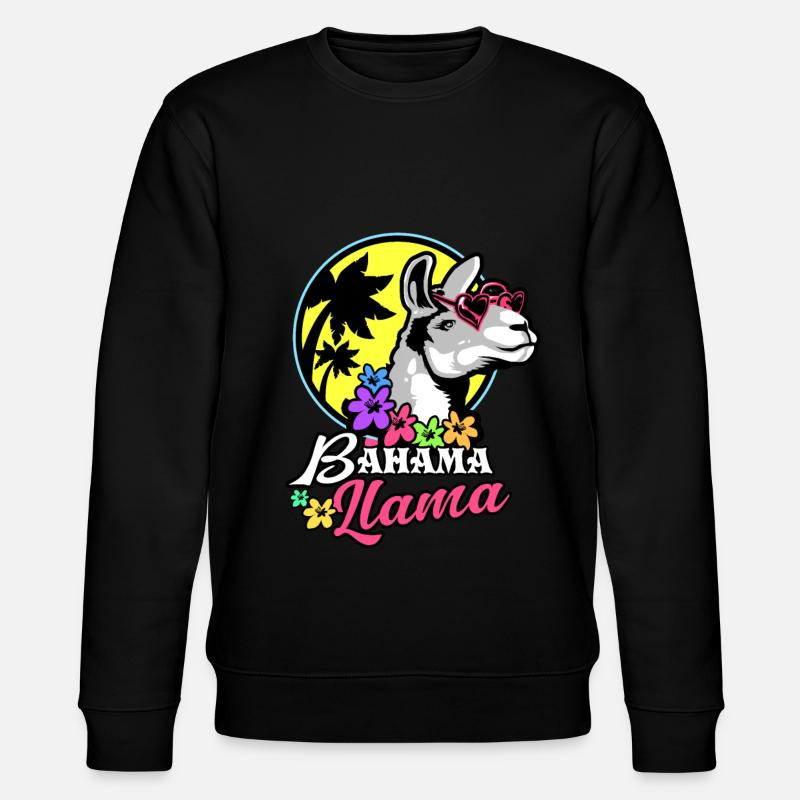 Lama - Stanley/Stella Unisex Bio-Sweatshirt CHANGER  - Schwarz