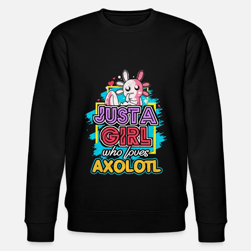 Axolotl - Stanley/Stella Unisex Bio-Sweatshirt CHANGER  - Schwarz
