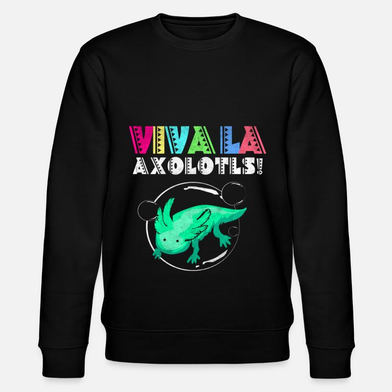 Axolotl - Stanley/Stella Unisex Bio-Sweatshirt CHANGER  - Schwarz