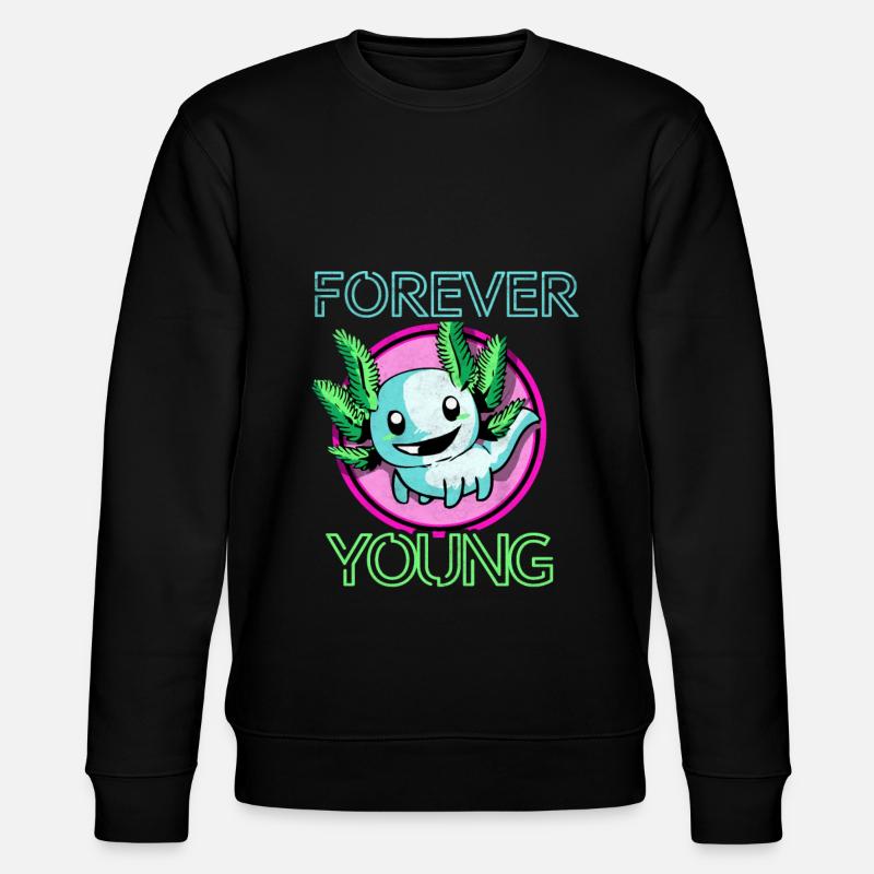 Axolotl - Stanley/Stella Unisex Bio-Sweatshirt CHANGER  - Schwarz
