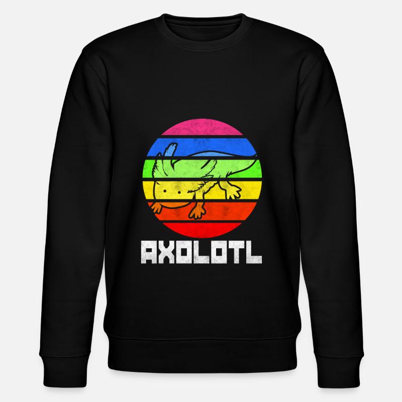 Axolotl - Stanley/Stella Unisex Bio-Sweatshirt CHANGER  - Schwarz
