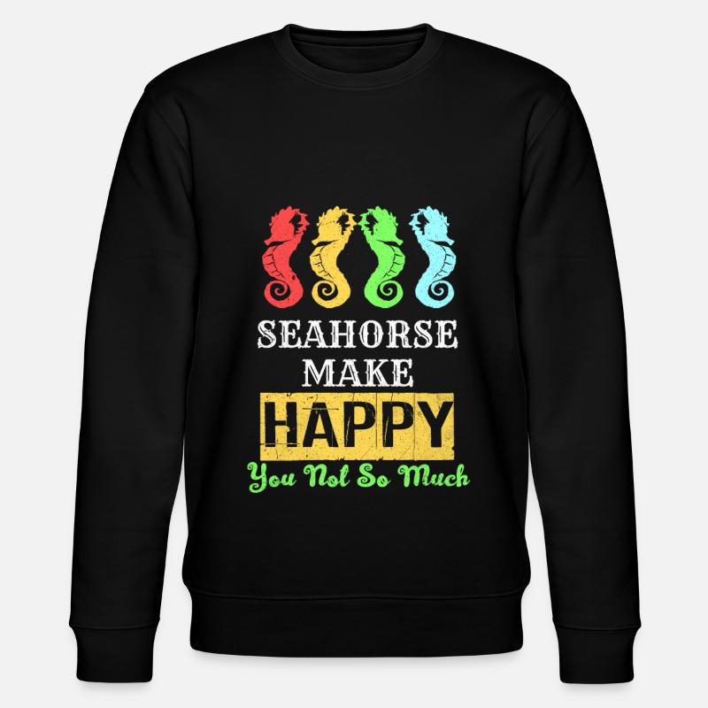 Seepferd - Stanley/Stella Unisex Bio-Sweatshirt CHANGER - Schwarz