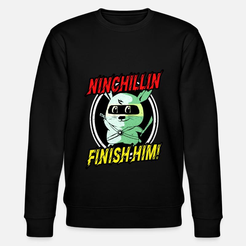 Chinchilla - Stanley/Stella Unisex Bio-Sweatshirt CHANGER  - Schwarz