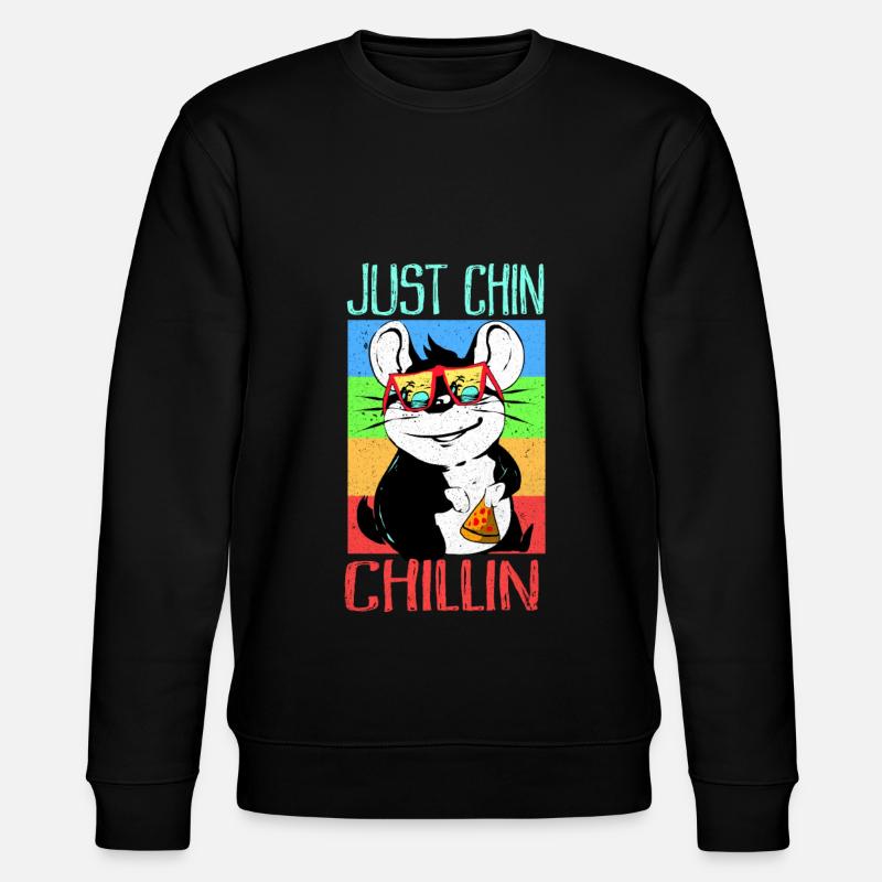 Chinchilla - Stanley/Stella Unisex Bio-Sweatshirt CHANGER  - Schwarz