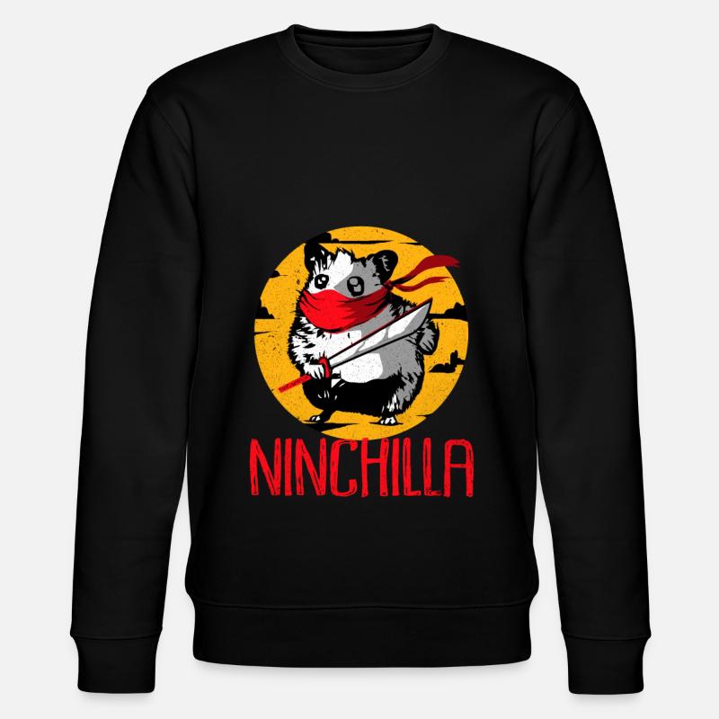 Chinchilla - Stanley/Stella Unisex Bio-Sweatshirt CHANGER  - Schwarz