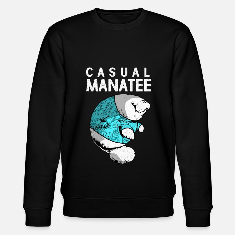 Manatee - Stanley/Stella CHANGER Unisex Organic Sweatshirt - black