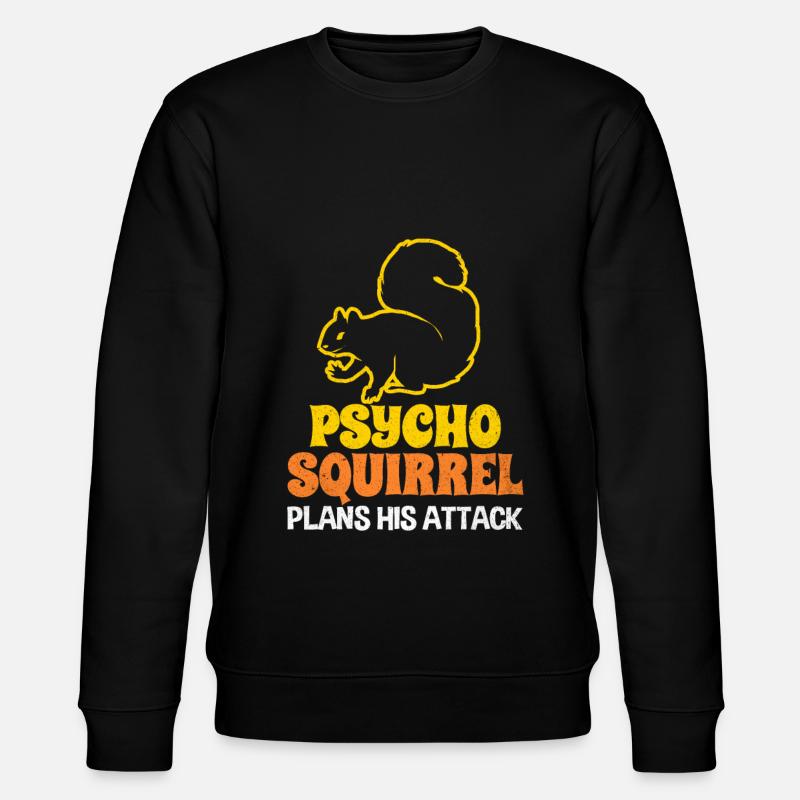 Eichhörnchen - Stanley/Stella Unisex Bio-Sweatshirt CHANGER  - Schwarz