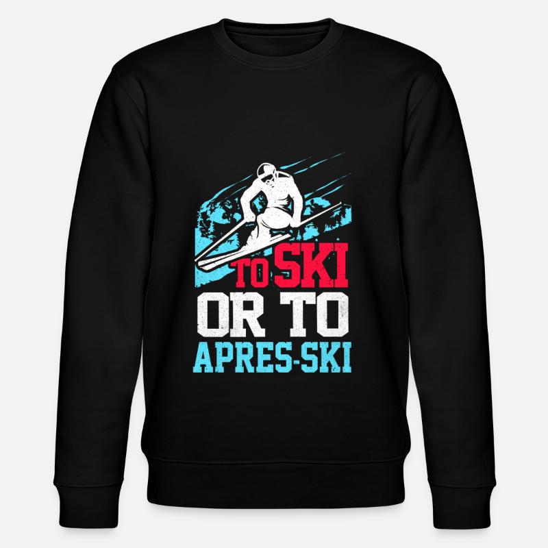 Skiing Skiing Skiing Skiing Skiing - Stanley/Stella CHANGER Unisex Organic Sweatshirt - black