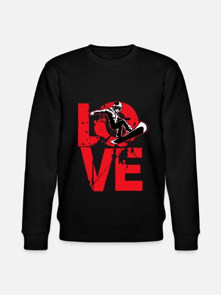 Snowboarding Snowboarder Snowboard Snowboard Holiday - Stanley/Stella CHANGER Unisex Organic Sweatshirt - black