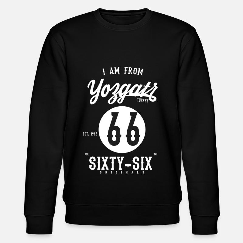 66 YOZGAT - Stanley/Stella Unisex Bio-Sweatshirt CHANGER  - Schwarz