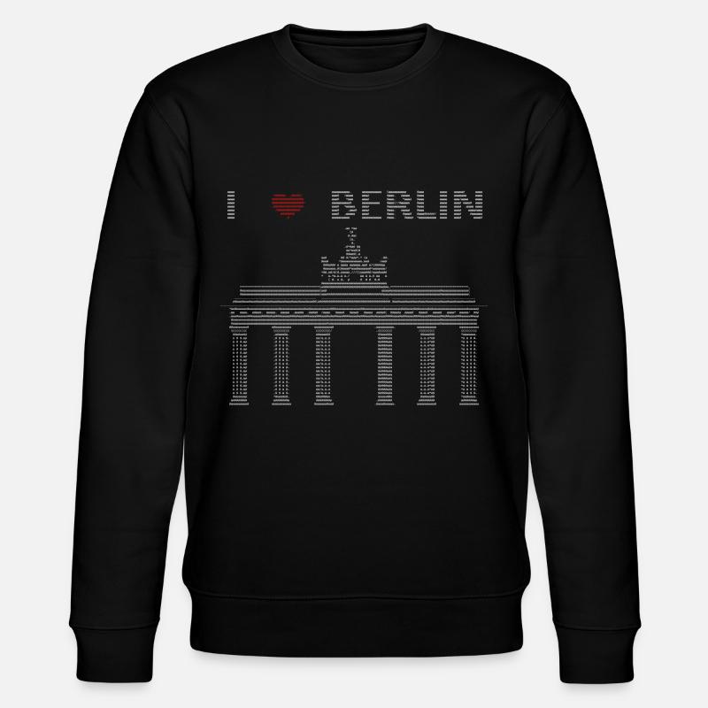 J’adore Berlin ASCII - Sweat bio CHANGER Stanley/Stella Unisexe - noir