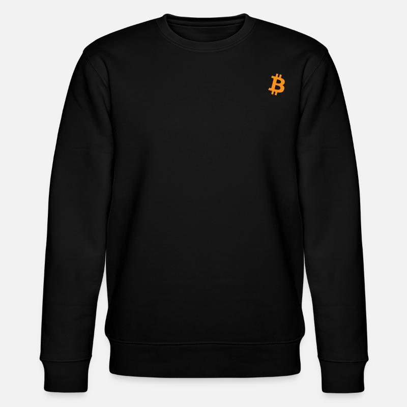 Bitcoin Logo - Stanley/Stella CHANGER Unisex Organic Sweatshirt - black