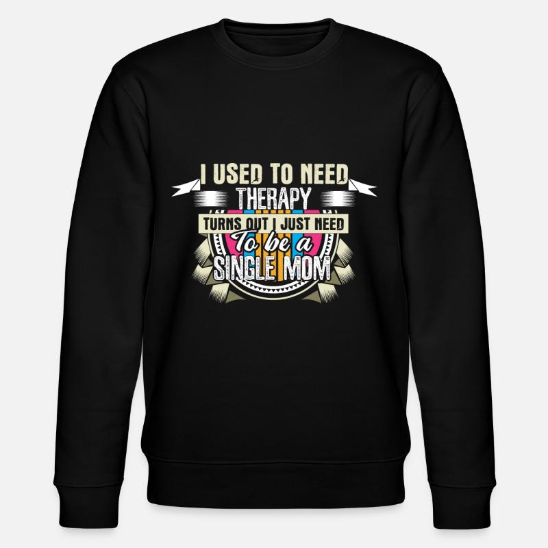 Alleinerziehende Mutter Geschenkidee - Stanley/Stella Unisex Bio-Sweatshirt CHANGER  - Schwarz