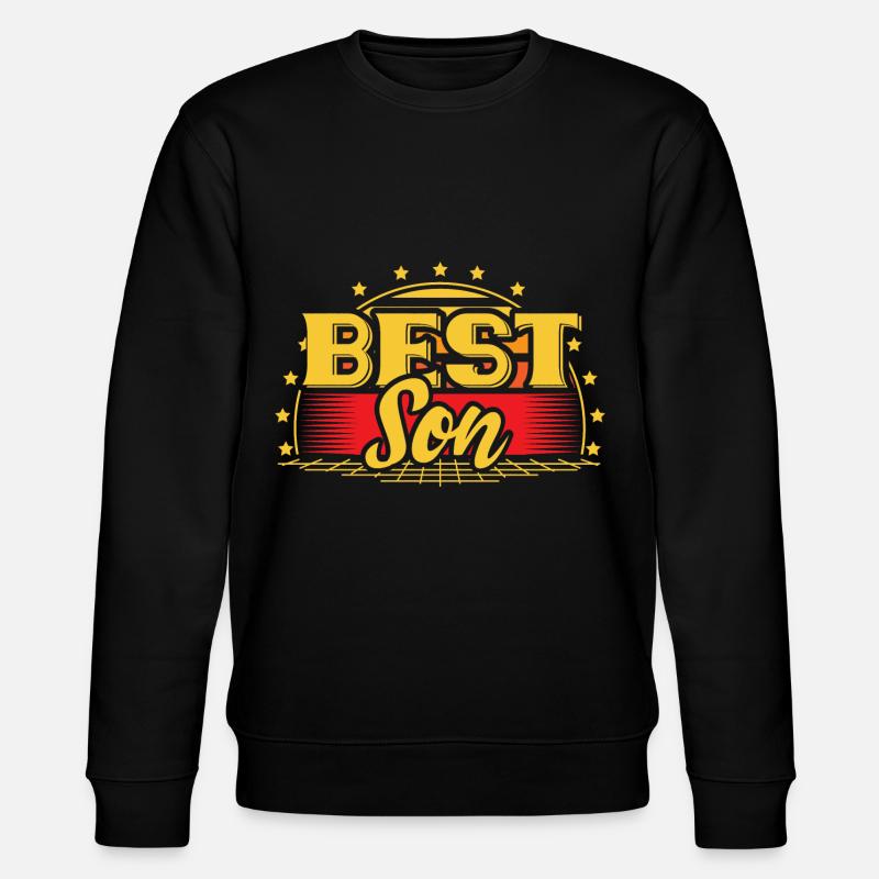 Sohn Geburt Junge Geschenkidee - Stanley/Stella Unisex Bio-Sweatshirt CHANGER  - Schwarz