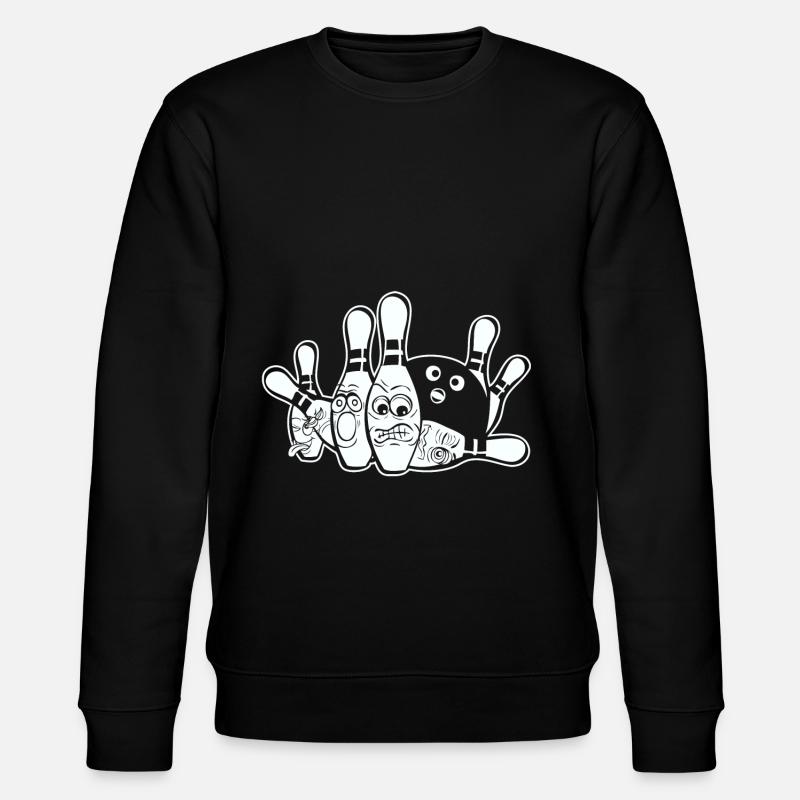 Bowling and bowling gift - Stanley/Stella CHANGER Unisex Organic Sweatshirt - black