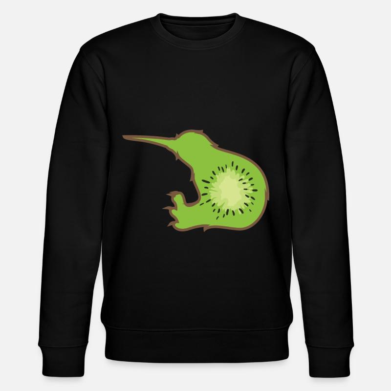 Kiwi vogel - Stanley/Stella Unisex Bio-Sweatshirt CHANGER  - Schwarz