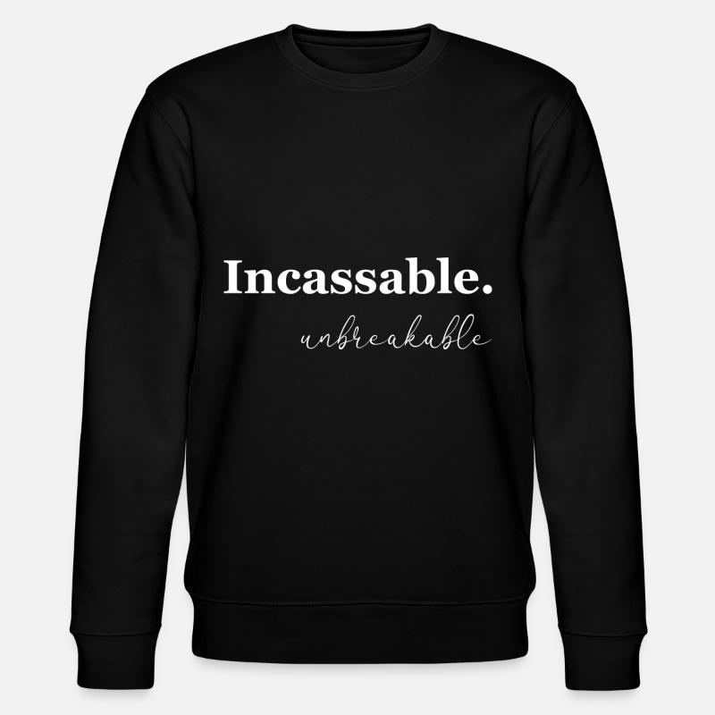Unzerbrechlich - Stanley/Stella Unisex Bio-Sweatshirt CHANGER  - Schwarz