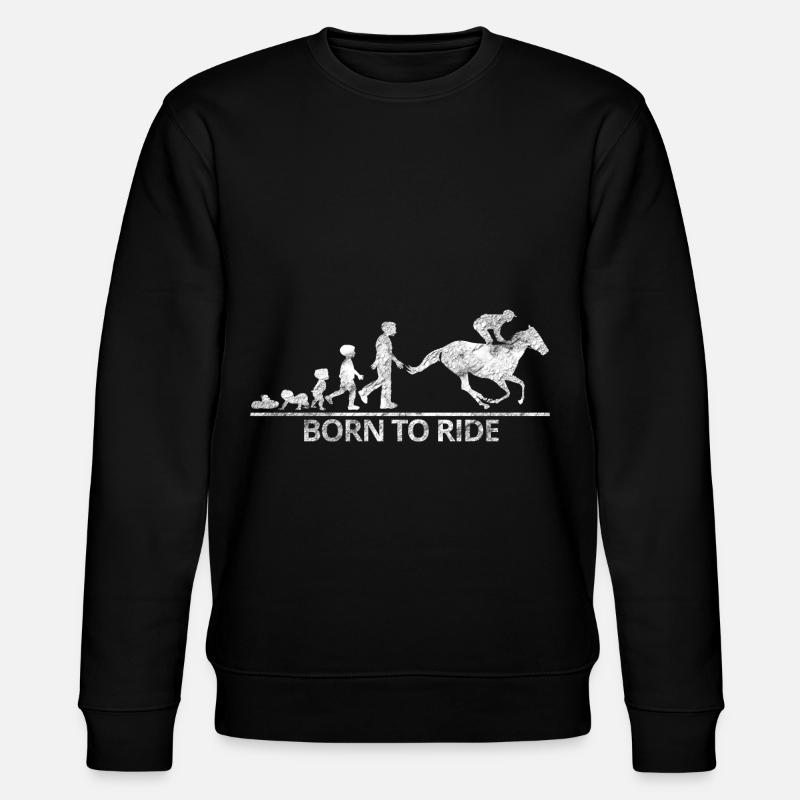 Chevaux d'équitation évolution hobby - Sweat bio CHANGER Stanley/Stella Unisexe - noir