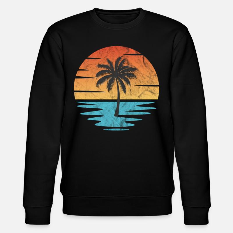 Beach Sunset - Stanley/Stella CHANGER Unisex Organic Sweatshirt - black