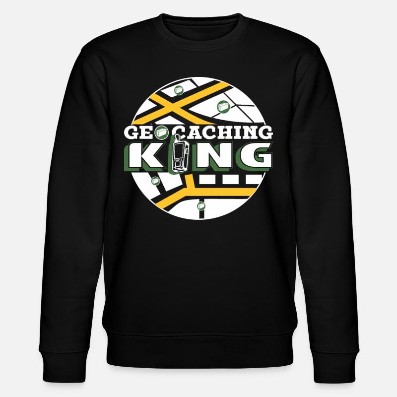 Geocaching King - Stanley/Stella CHANGER Unisex Organic Sweatshirt - black