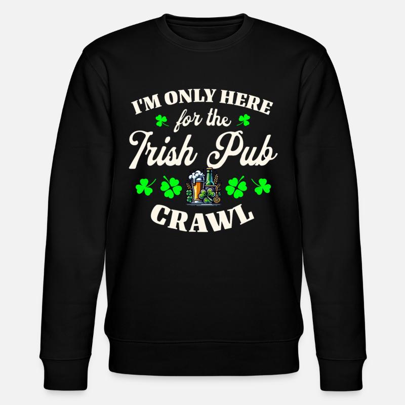 Irlande Fête de la Saint-Patrick - Sweat bio CHANGER Stanley/Stella Unisexe - noir
