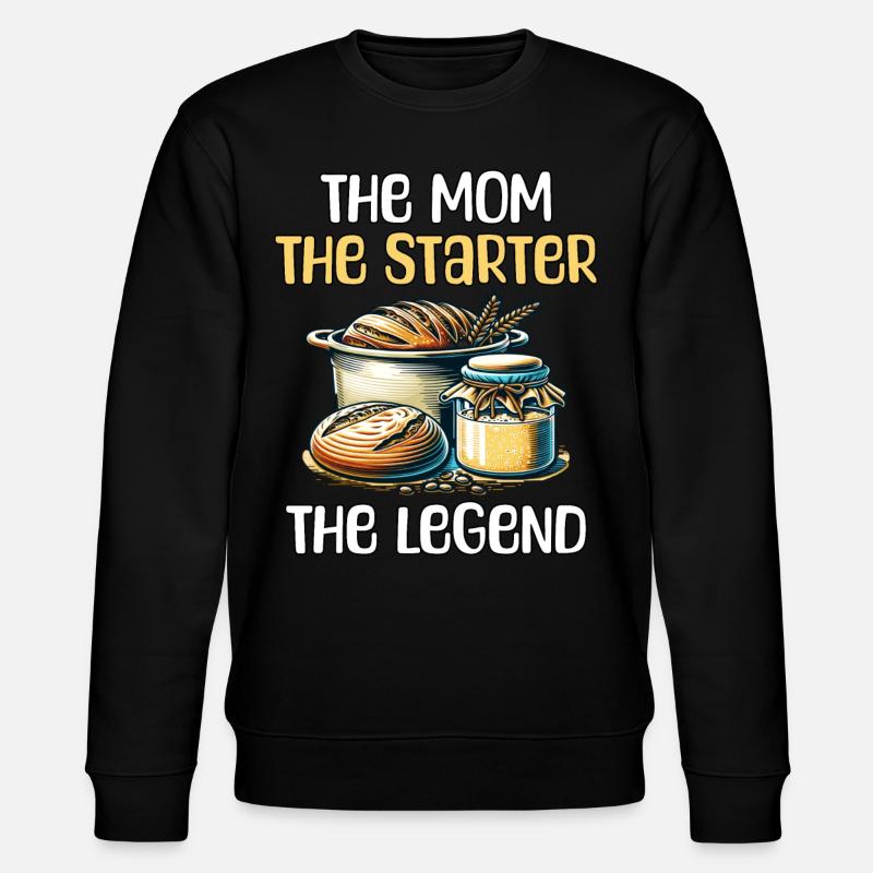 Sourdough Starter - Stanley/Stella CHANGER Unisex Organic Sweatshirt - black