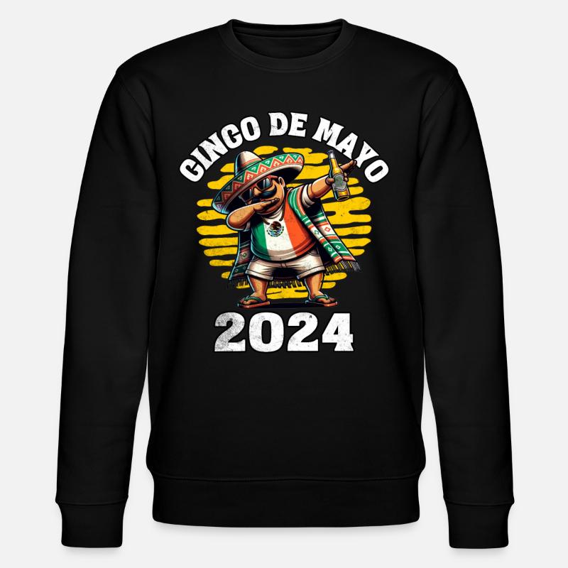 Cinco De Mayo 2024 - Stanley/Stella Unisex Bio-Sweatshirt CHANGER  - Schwarz