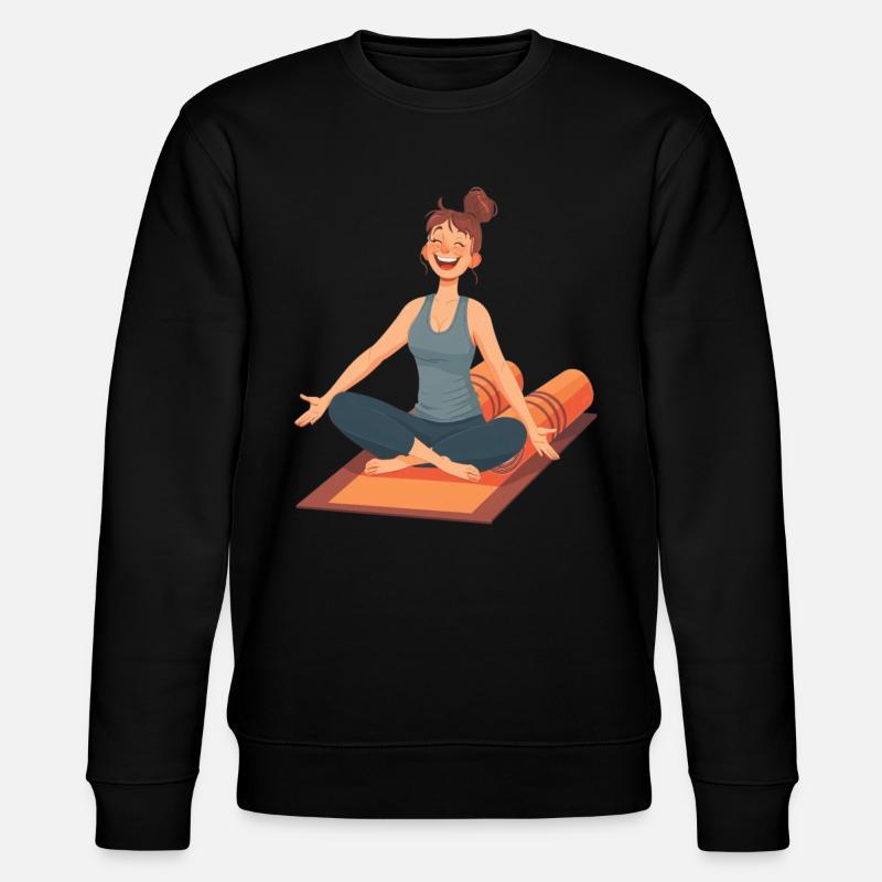 Yoga, joie bienheureuse et relaxation - Sweat bio CHANGER Stanley/Stella Unisexe - noir