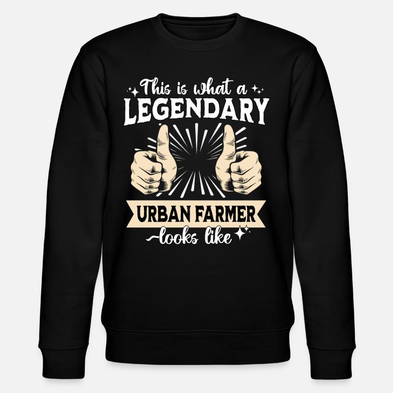 Fermier urbain légendaire - Sweat bio CHANGER Stanley/Stella Unisexe - noir