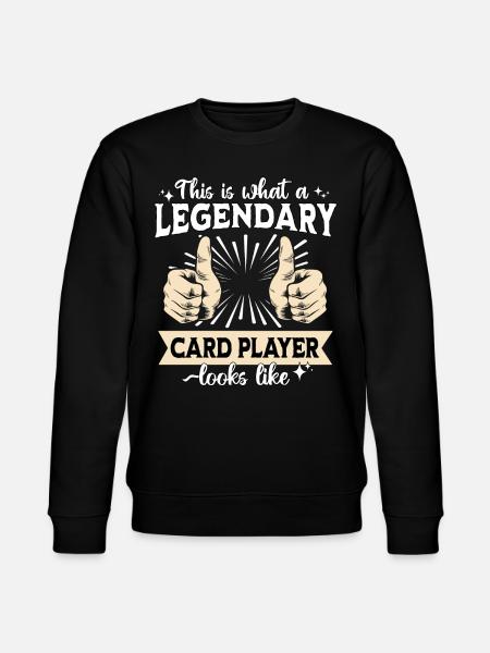 Legendary Card Player - Stanley/Stella CHANGER Unisex Organic Sweatshirt - black