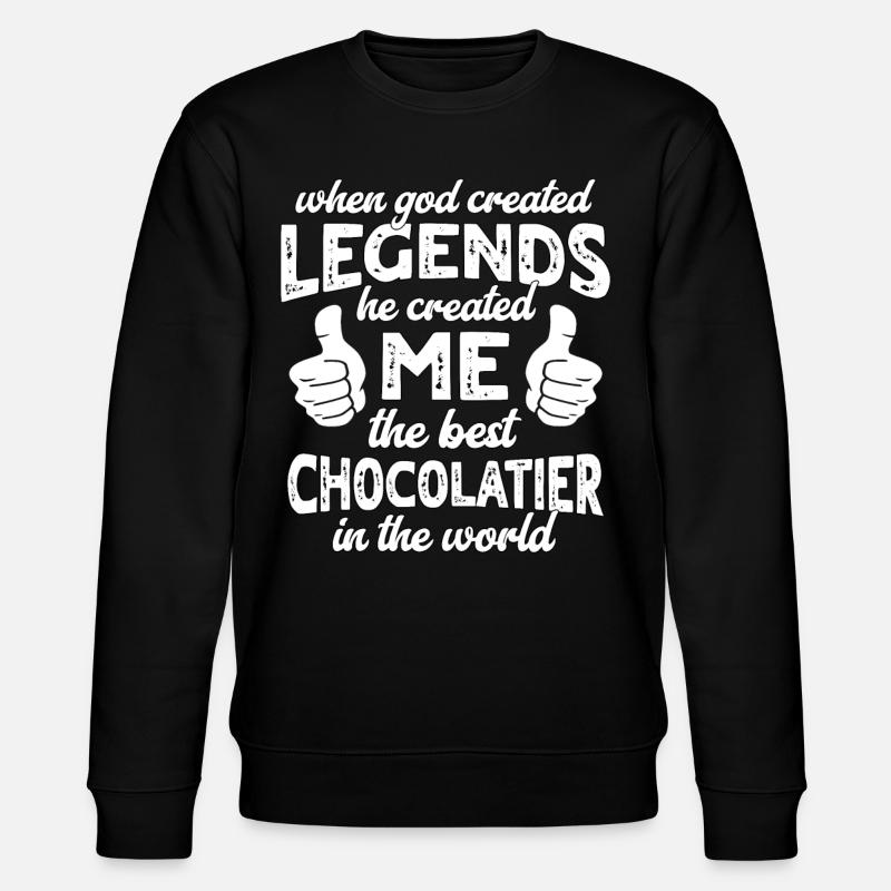 Best Chocolatier Legend - Stanley/Stella CHANGER Unisex Organic Sweatshirt - black