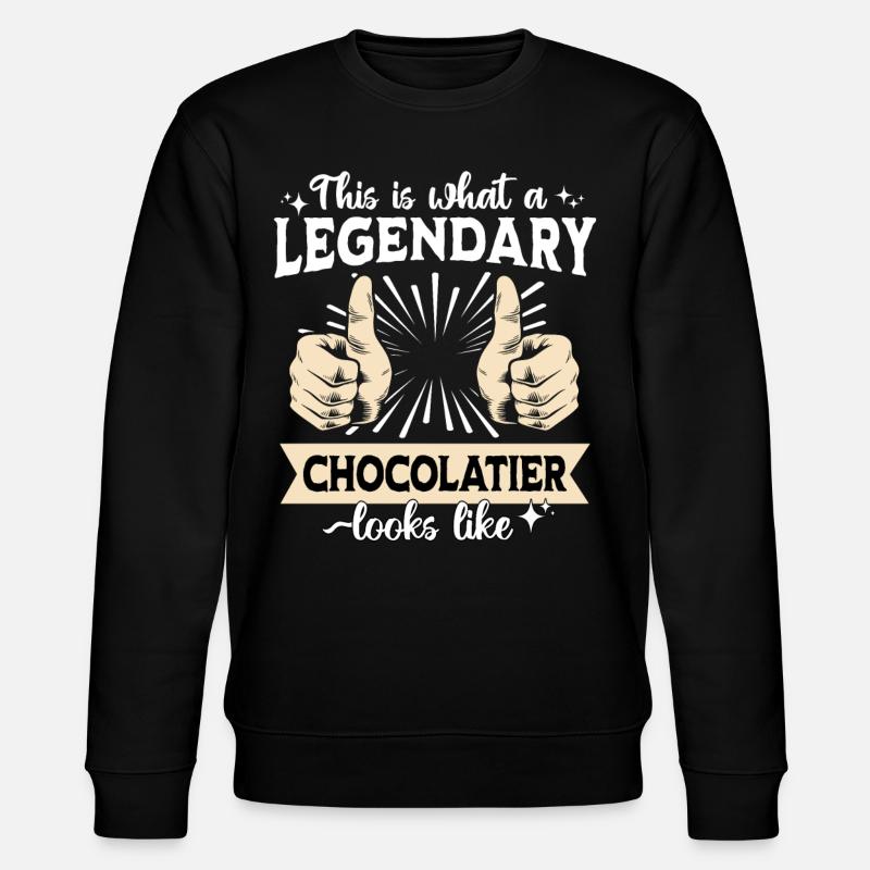 Legendary chocolatier - Stanley/Stella CHANGER Unisex Organic Sweatshirt - black