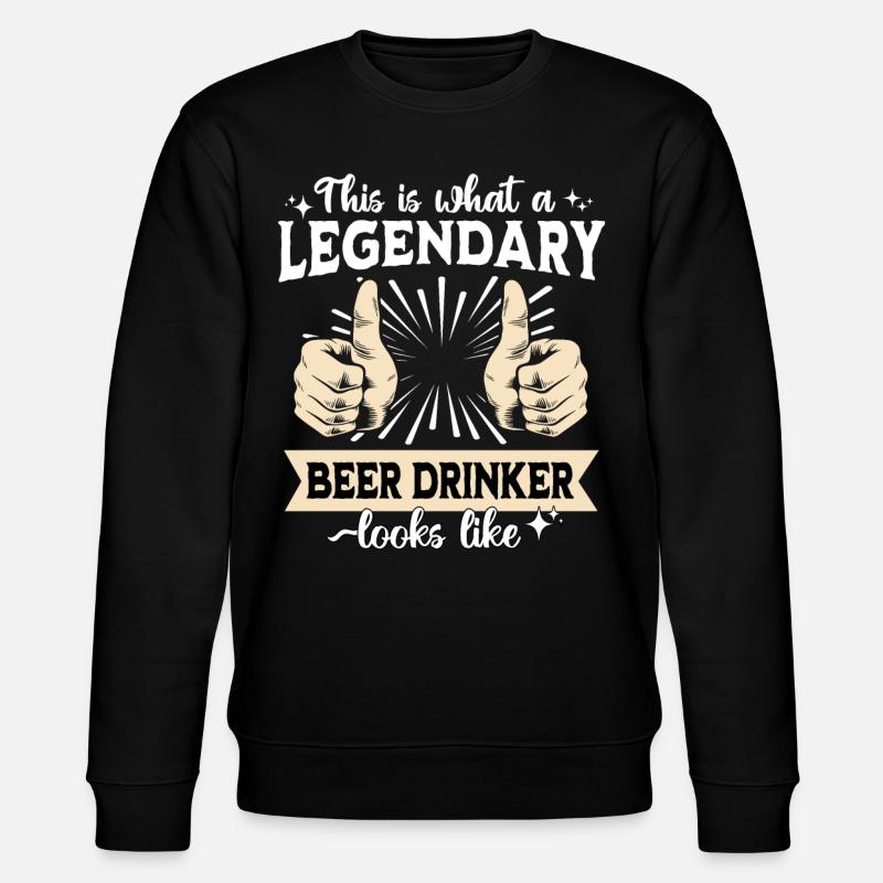 Legendary beer drinker - Stanley/Stella CHANGER Unisex Organic Sweatshirt - black