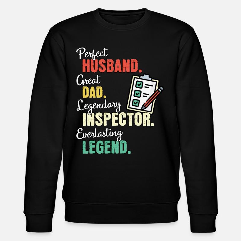 Inspektor Papa - Stanley/Stella Unisex Bio-Sweatshirt CHANGER  - Schwarz
