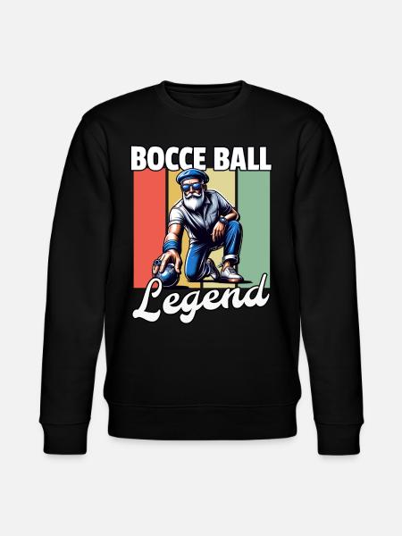 Bocce Ball Legend Men - Stanley/Stella CHANGER Unisex Organic Sweatshirt - black